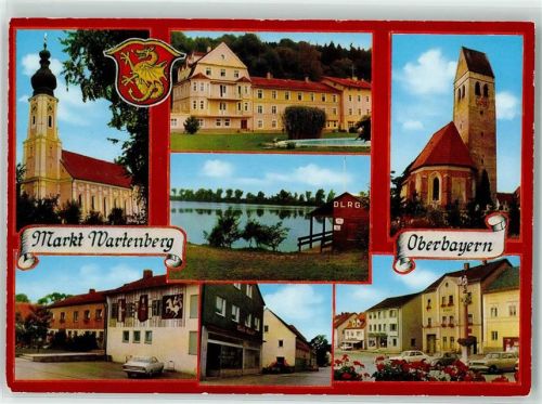 Wartenberg DLRG-Hütte Pfarrkirche Maria Geburt Pfarrkirche St. Georg Mariensäule Cafe Lüftlmalerei