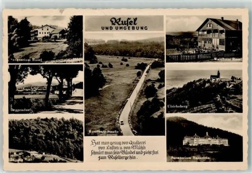 Rusel Sanatorium Hausstein Gasthaus Waldhaus Ulrichsberg Skihütte