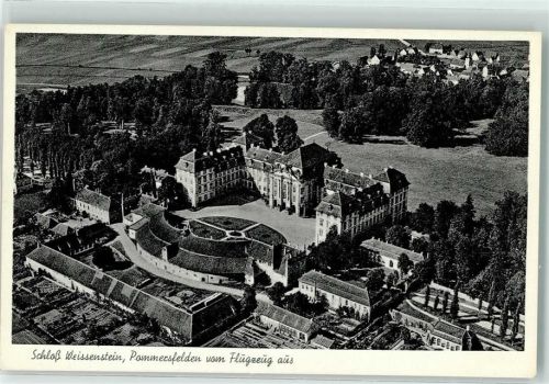 Pommersfelden Fliegeraufnahme Schloss Weissenstein