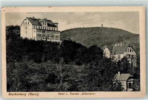 38889 O3720 Blankenburg Harz 1915 - Hotel u. Pension Silberborn