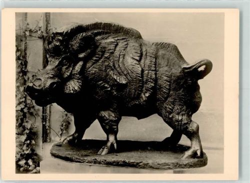 Nr. 4838 sign. Fritz Behn - Wildsau Wildschwein aus Holz