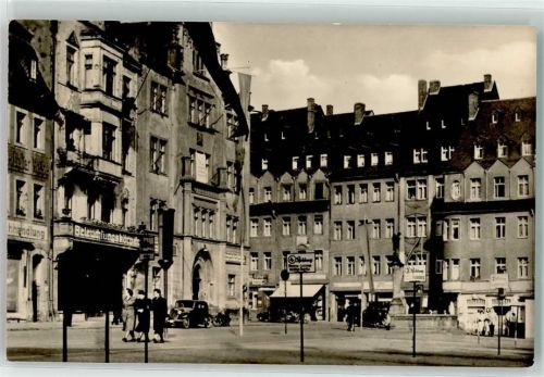 09648 O9250 Mittweida - Marktplatz Oldtimer Motorrad