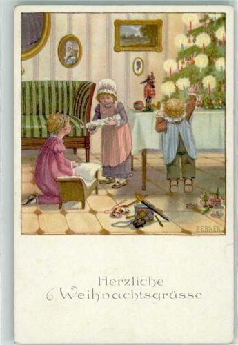 Verlag M. Munk Nr. 1167 Weichnachten Spielzeug Tannenbaum AK