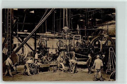 W4300 Essen , Ruhr Serie II Nr. 8 Bandagen Walzwerk Beruf Industrie AK Krupp Gebrauchsspuren