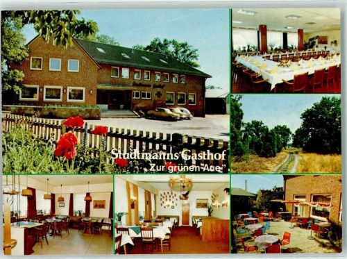 Egestorf Gasthaus Zur grünen Aue Gastraum Saal Terrasse