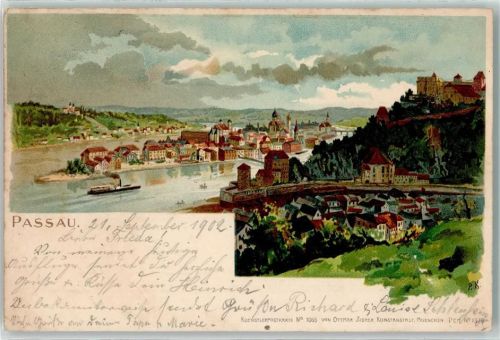 Passau 1902 sign. P.K.