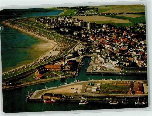 Büsum Strand Hafen Fliegeraufnahme
