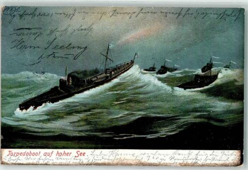 1903 Torpedoboot auf hoher See