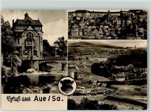 Aue Muldental Zeller Berg Stadion Otto Grotewohl Wappen