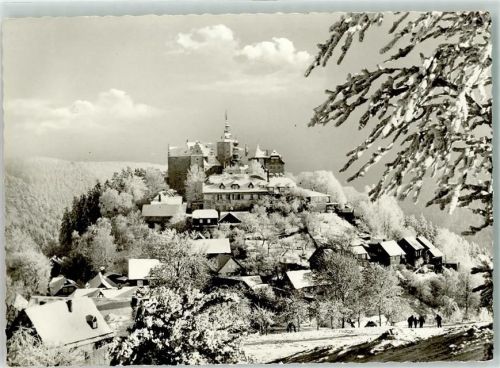 Lauenstein Burg Lauenstein Winter
