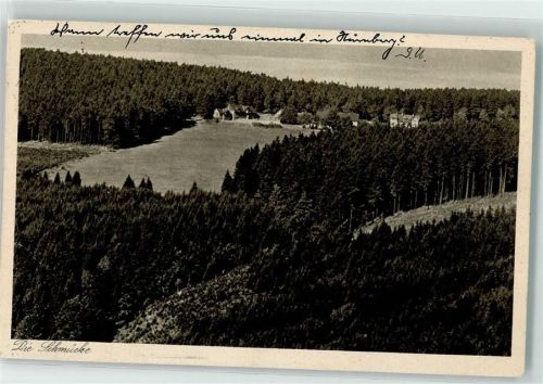 Gehlberg Waldhotel die Schmücke Blick vom Sachsenstein