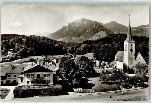 Marquartstein Metzgerei Kirche Gasthaus Prinz Regent Hochplatte