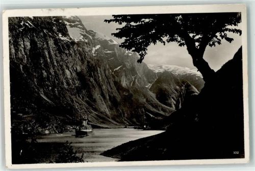 Aurland Naerofjord Schiff Dampfer