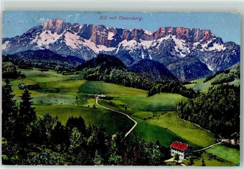 Marktschellenberg 1918 Zill mit Untersberg