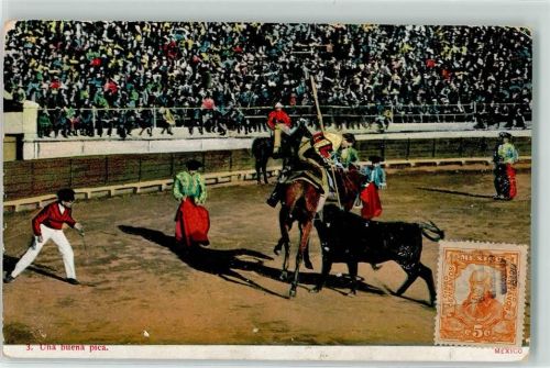 Mexiko City 1913 una buena pica Stierkampfarena