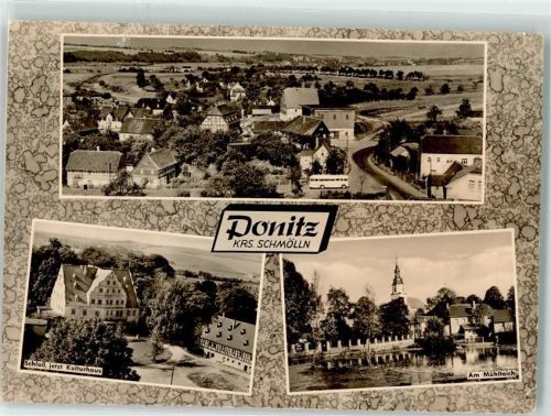 Ponitz Schloß jetzt Kulturhaus Mühlteich Omnibus