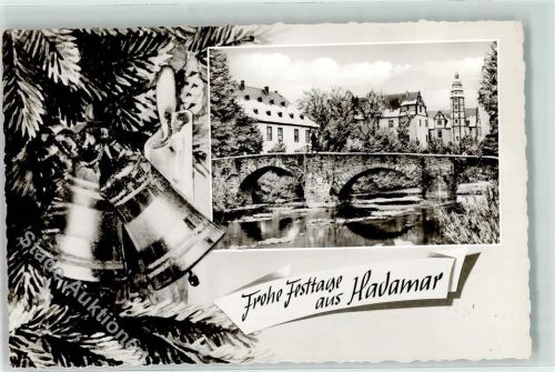 Hadamar Frohe Festtage Glocke Kerze Brücke