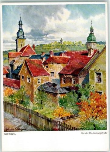Wunsiedel bei der Hindenburgstraße sign. Gustav Lüttgens