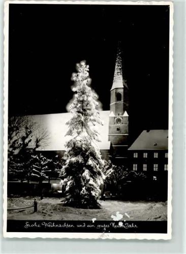 Reit im Winkl Weihnachtsbaum Kirche Nachtaufnahme