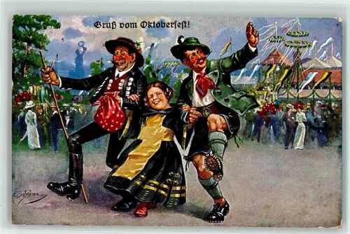 München 1932 Münchner Kindl Theresienwiese Landstreicher E.Schlemo