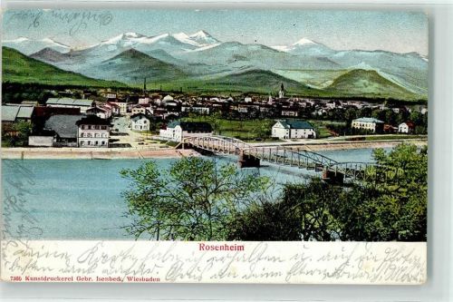 Rosenheim 1905 Innbrücke