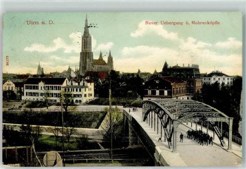 Ulm Mohrenköpfle Münster Brücke Soldaten