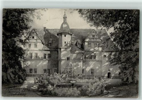 Dornburg das Goethe Schloss sign. Hartwig