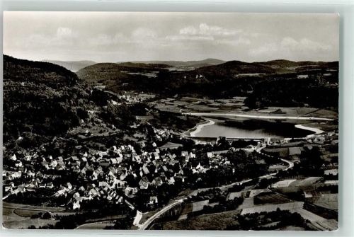 91230 W8569 Happurg Foto AK Fliegeraufnahme Stausee