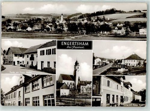 Engertsham Denkmal Firma Preis Schule Firma Gstöttl Kirche Emailleschild
