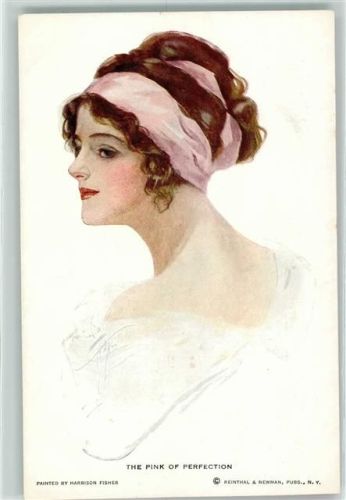 The Pink of Perfection Frauenkopf Reinthal & Newmann Nr. 404 AK Fisher, H.