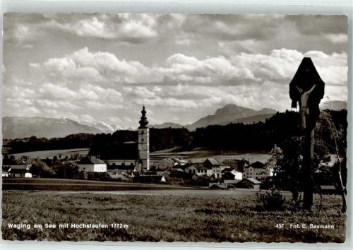 Waging mit Hochstaufen Flurkreuz