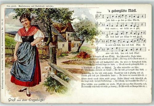 Verlag Vogel Nr. 3 Gebergische Mädl AK