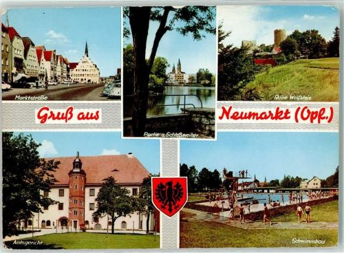 Neumarkt Marktstraße Ruine Wolfstein Amtsgericht Schwimmbad