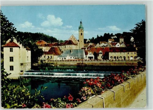 Schwandorf An der Naabbrücke Kirche Blumen