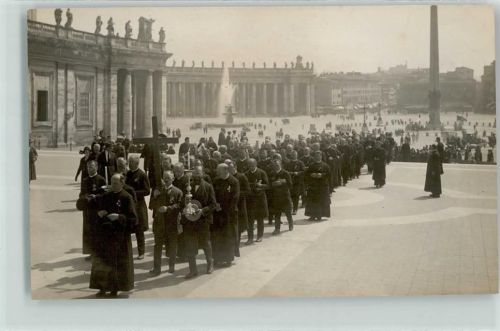 Roma 1925 Jubiläumsbesuch in St. Peter Bischof v. Präsident Neuhäusler