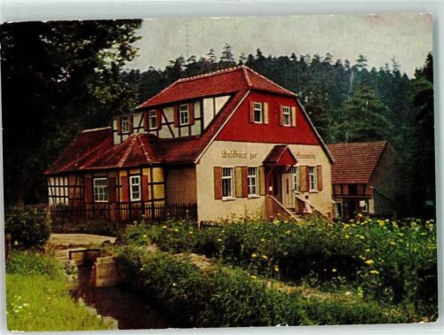 07639 O6532 Bad Klosterlausnitz - Waldhaus Meuschkensmühle Mühlental