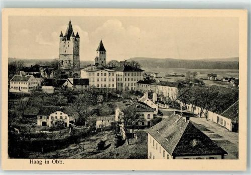 83527 W8092 Haag , Oberbay Foto AK Schloss Burg Haag