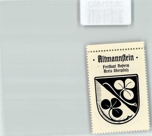 Altmannstein Vignette Wappen Freistaat Bayern Kreis Oberpfalz