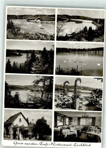86899 W8910 Landsberg a. Lech - Gruss Gasthaus Cafe Lechblick Terrasse Gastraum Schwan