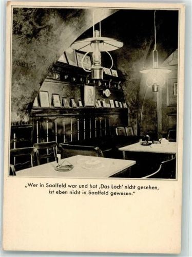 Saalfeld Gasthaus Das Loch Innenansicht