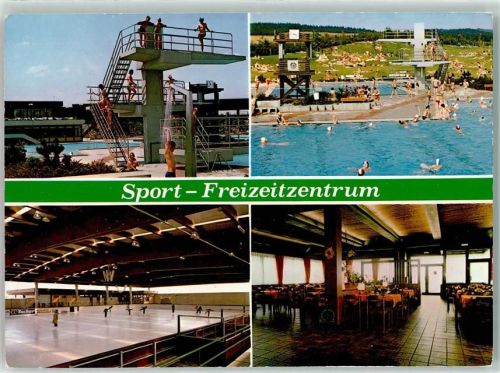 Höchstadt Sport-Freizeitzentrum Schwimmbad Sprungturm Eislaufhalle Gastraum