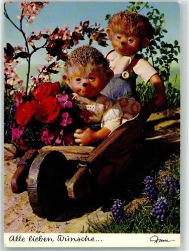 Alle lieben Wünsche... Schubkarre Blumen Nr 443