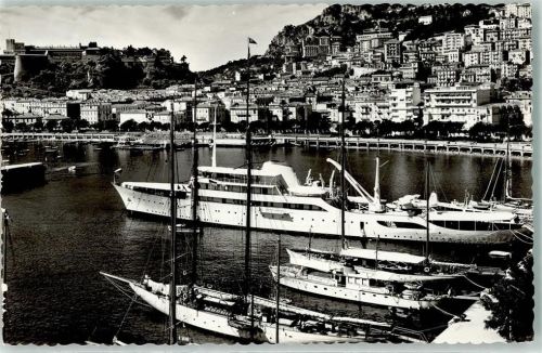 Monte Carlo lder Hafen und die Condamine Luxusyacht Segelyacht Hafen