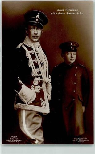 mit seinem ältesten Sohn Prinz Wilhelm Nr 7437 Verlag Liersch