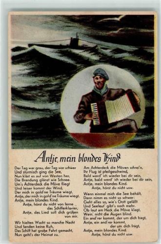 Liedtext Antje mein blondes Kind Ziehharmonika