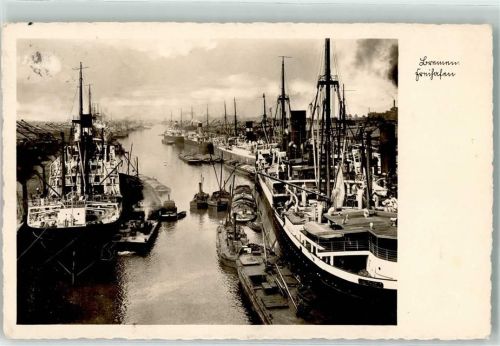 Bremen Dampfer Schlepper Frachtschiffe Freihafen