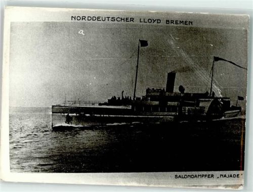 Norddeutscher Lloyd Bremen Salondampfer Najade