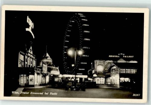 Wien Prater Riesenrad bei Nacht