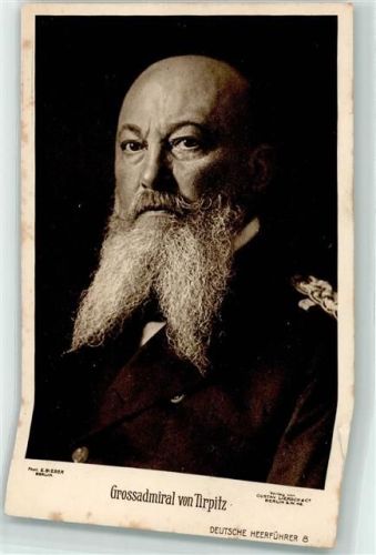 Großadmiral von Tirpitz Marine Scan verzogen