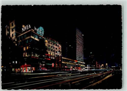 Kopenhagen Vesterbrogade Nacht Beleuchtung Nivea Hochhaus